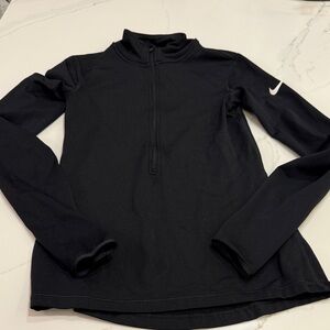 Nike Black Half-Zip Long Sleeve Top